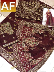 LUXURY HEAVY EMBROIDERED SAREE