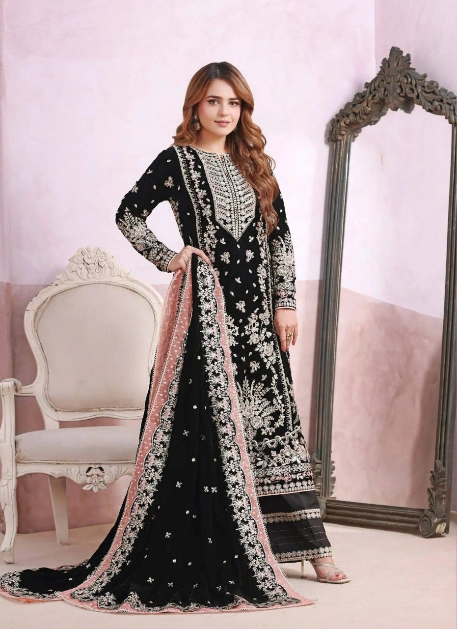 LUXURY VELVET UNSTITCHED 3PCS