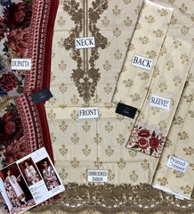 Luxury Unstitched Embroidered 3pcs